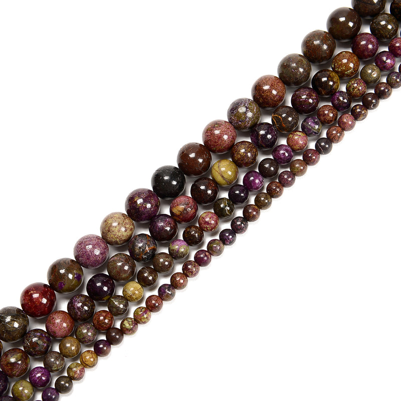 Natural Atlantisite Stichtite Smooth Round Beads 5mm 6mm 8mm 10mm 15.5'' Strand