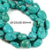 Blue Turquoise Nugget Chunk Beads Size 13-15x18-20mm 15-18x20-25mm 15.5'' Strand