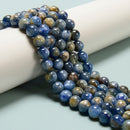 Natural Blue Kyanite Smooth Round Beads Size 4mm 5mm 6mm 8mm 15.5'' Strand
