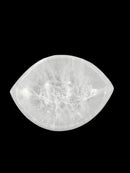 Natural Selenite Crystal Eye Shape Charging Energy Bowl Size 3.25x4.25" Inches