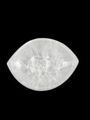 Natural Selenite Crystal Eye Shape Charging Energy Bowl Size Approx 3 inches L