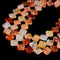 Natural Carnelian Four Leaf Clover Flower Beads Size 16mm 15.5'' Strand