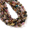 Natural Multi-color Tourmaline Faceted Rice Shape Beads Size 6x8mm 15.5'' Strand