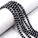 Black & White Stripe Tibetan Agate Smooth Round Beads Size 6mm 8mm 10mm 15.5"Std