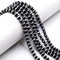 Black & White Stripe Tibetan Agate Smooth Round Beads Size 6mm 8mm 10mm 15.5"Std