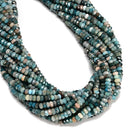 Natural Multi-color Apatite Faceted Rondelle Beads Size 3x5mm 15.5'' Strand