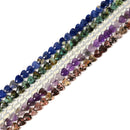 Mixed Gemstone Faceted Heart Shape Beads Size 8mm 15'' Strand