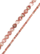 Natural Rhodochrosite Smooth Round Beads Size 6mm 12mm 15.5" Strand