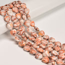 Natural Red Web Jasper Smooth Heart Shape Beads Size 12mm 15.5" Strand