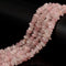 Madagascar Rose Quartz Irregular Pebble Nugget Beads Size 8-10mm 15.5'' Strand