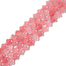 Cherry Quartz Four Leaf Clover Shape Beads Size 8mm 15.5'' Strand