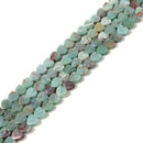 Natural Green Dragon Bloodstone Jasper Heart Shape Beads Size 6mm 15.5'' Strand