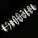 Grade AAA Natural Clear Quartz Graduated Double Point Beads Size 25-55mm 20-65mm