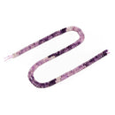Natural Gradient Lepidolite Faceted Rondelle Beads Size 3x4mm 15.5" Strand