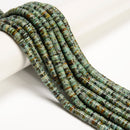 Natural African Turquoise Heishi Disc Beads Size 1.5x4mm 1.5x6mm 15" Strand
