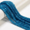Apatite Color Dyed Jade Smooth Rondelle Beads Size 5x8mm 15.5'' Strand