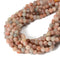 Natural Arusha Sunstone Smooth Round Beads Size 6mm 8mm 10mm 15.5'' Strand