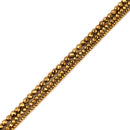 Gold Plated Hematite Hard Cut Faceted Round Beads Size 2mm 3mm 4mm 15.5" Strand