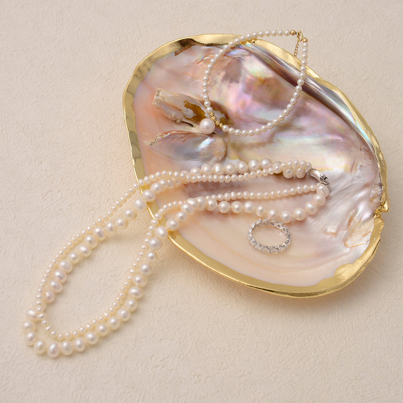 MOP Shell Pearl Coated Tray Dish Size Approx 4"x6" Sold by Per Piece