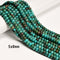 Blue Green Turquoise Smooth Rondelle Beads Size 2.5x4mm 3x6mm 5x8mm 15.5''Strand