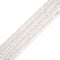 Natural Clear Quartz Smooth Rondelle Beads Size 3x4mm 4x6mm 4x8mm 5x10mm 15.5'' Strand