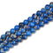 Royal Blue Sea Sediment Jasper Smooth Round Beads Size 6mm 10mm 15.5'' Strand
