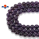 Natural Amethyst Smooth Round Beads 4mm 6mm 8mm 10mm 12mm Approx 15.5" Strand