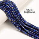 Mixed Gemstone Faceted Rondelle Wheel Beads Size 2x4mm 15'' Strand