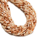 Natural Shell Barrel Drum Shape Beads Size 3.5x3.5mm 15'' Strand