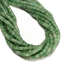 Natural Green Aventurine Heishi Disc Beads Size 1.5x6mm 15" Strand