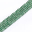 Natural Green Aventurine Smooth Rondelle Beads Size 2x4.5mm 15.5'' Strand