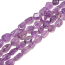Natural Amethyst Nugget Chunk Beads Size 20x30mm 25x35mm 15.5" Strand
