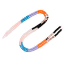 14 Multi-color Gemstone Smooth Rondelle Beads Size 2x4mm 15.5" Strand
