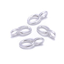 925 Sterling Silver Oval Clasp Size 7x14mm 10x21mm 2 Pcs Per Bag