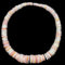 Pink Queen Conch Shell Graduated Rondelle Disc Beads Size 8mm to 20mm 15.5" Strd