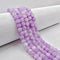 Lepidolite Color Dyed Jade Faceted Cube Beads Size 7mm 15.5'' Strand