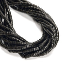 Natural Shungite Heishi Discs Beads Size 3x6mm 3x8mm 15.5" Strand