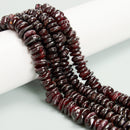 Natural Red Garnet Pebble Nugget Chips Beads Size 8-10mm 15.5'' Strand