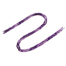 Natural Gradient Amethyst Faceted Cube Beads Size 3mm 15.5'' Strand