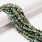 Natural African Turquoise Four Leaf Clover Shape Beads Size 8mm 15.5'' Strand