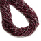 Natural Purple Garnet Faceted Coin Beads Size 4mm 15.5'' Strand