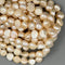 2.0mm Hole Peach Color Fresh Water Pearl Nugget Beads Size 12-13mm 8'' Strd