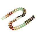 Mixed Styles Gradient Multi color Gemstone Flat Heart Shape Beads 8mm 15" Strand