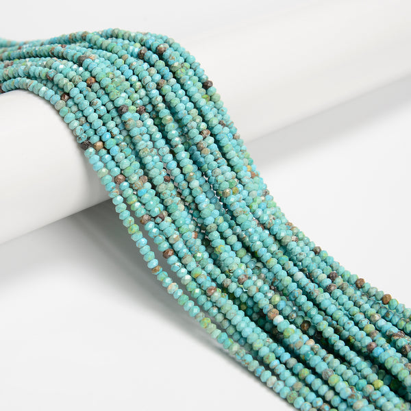 3x4mm Turquoise Tube Beads Natural Turquoise Beads for Jewelry