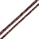 Natural Multi Color American Purple Stone Faceted Cube Beads 2mm 3mm 15.5'' Strd
