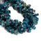 Natural Apatite Faceted Irregular Wheel Beads Size 8x15mm 15.5'' Strand