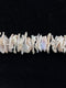 White Fresh Water Pearl Keshi Coin Flakes Beads Size 14-20mm 15.5'' Strand