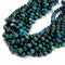 Rare AA Azurite Chrysocolla Malachite Smooth Round Beads 6mm 8mm 10mm 15.5'' Str