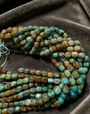 Natural Turquoise Irregular Rectangle Cube Beads Size 10x12mm 15.5'' Strand