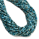 Natural Blue Apatite Heishi Disc Beads Size 2x4mm 15.5'' Strand